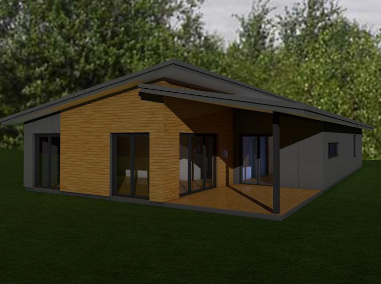 Vieno aukšto gyvenamas namas - statinio projektavimas